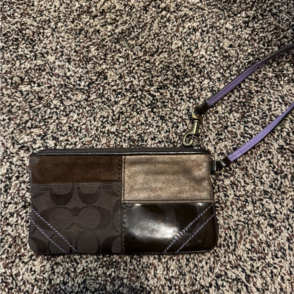 Stylish Patchwork Wristlet